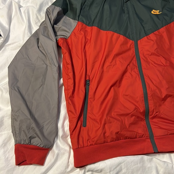 Nike Windbreaker Orange/Gray 727324-630 - Picture 4 of 7